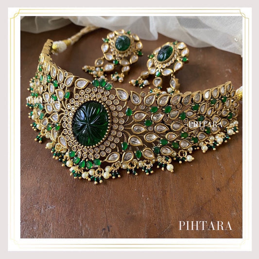 Buy Victorian Polki Choker Necklace Online