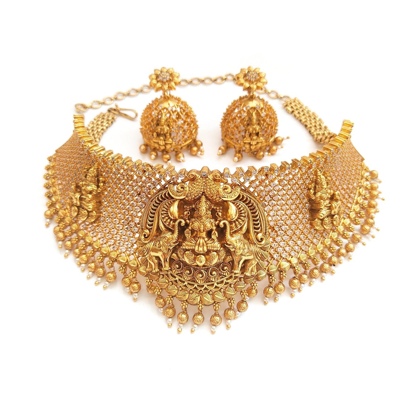 bridal temple jewellery choker set
