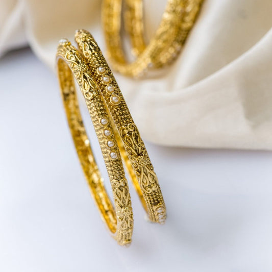 antique bangles with pearls for women