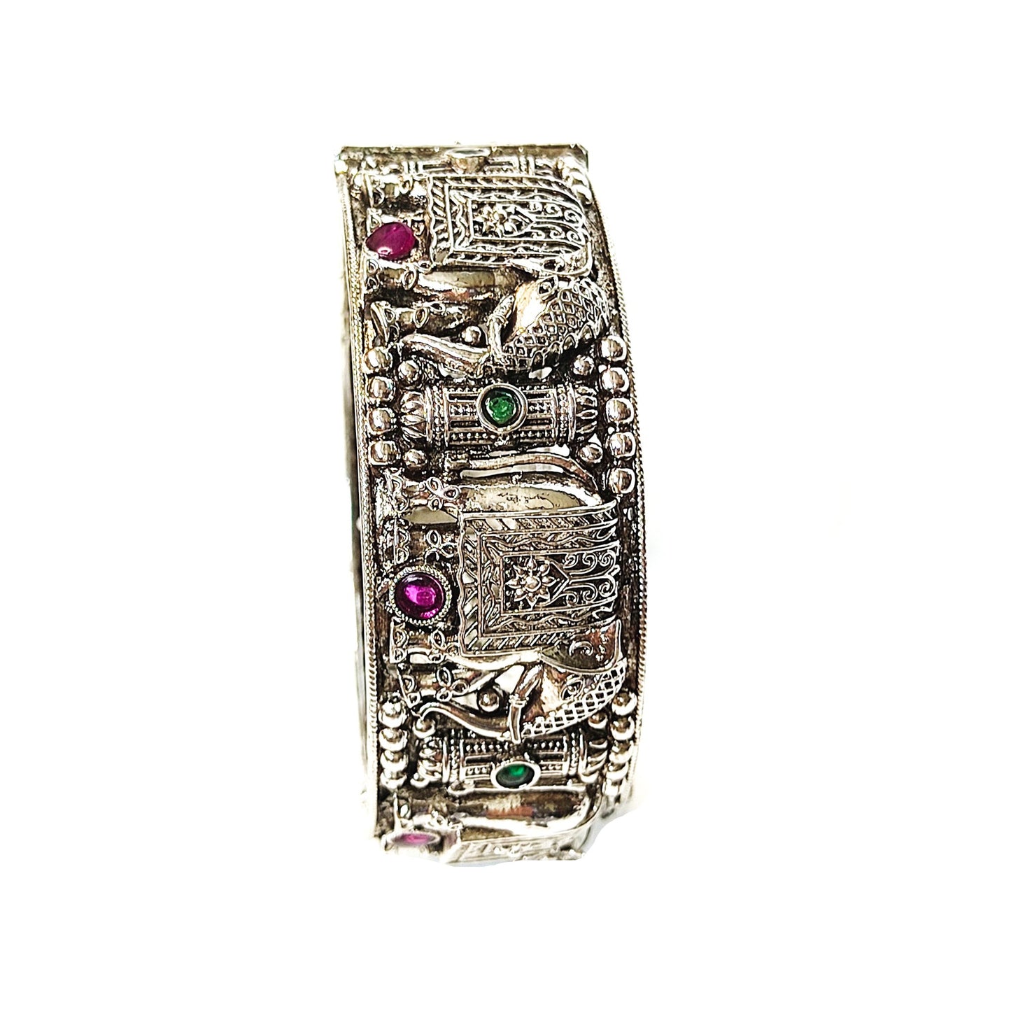 buy oxidized silver kada bangle online india