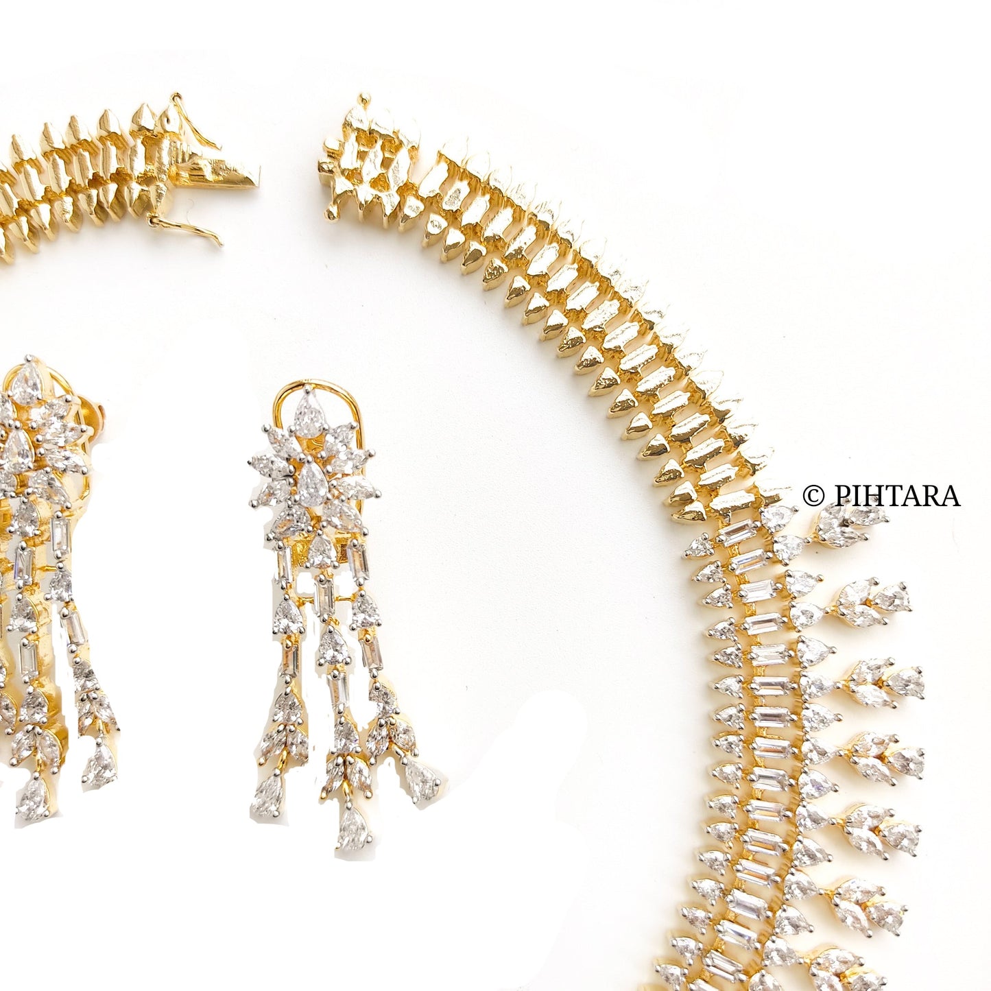 american diamond necklace set
