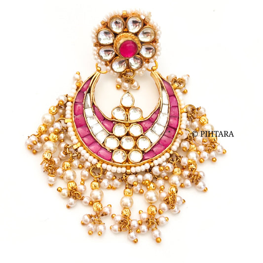 jadau kundan chandbali