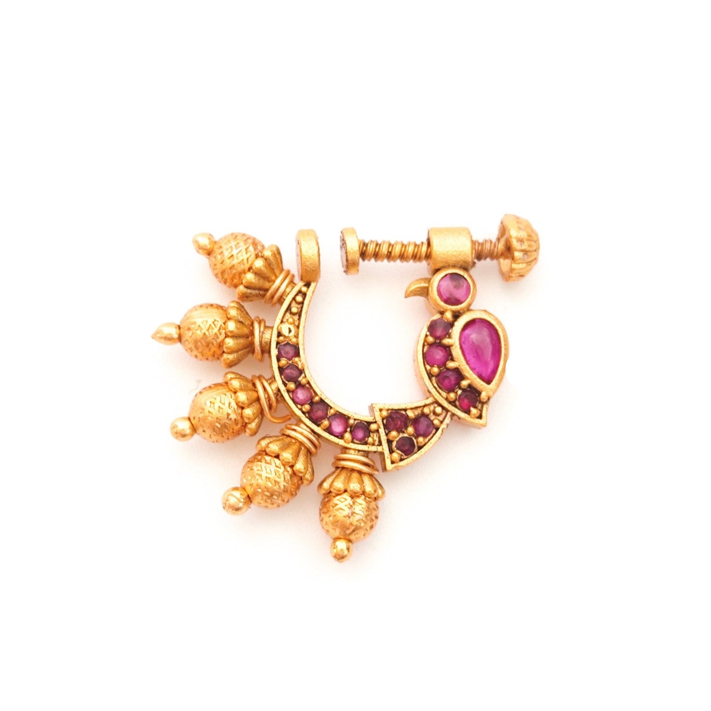 gold nose pin under 500