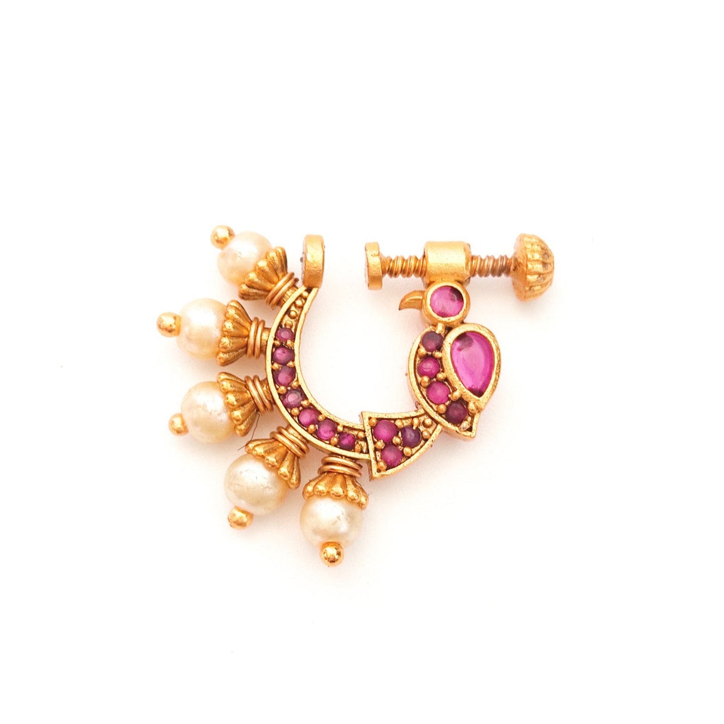 gold nose pins under 500