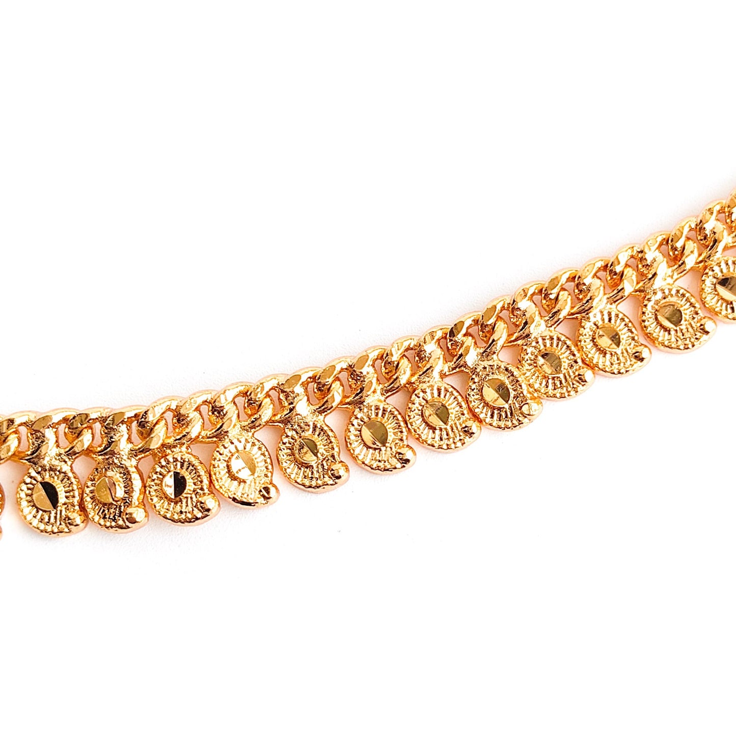 gold-plated anklets