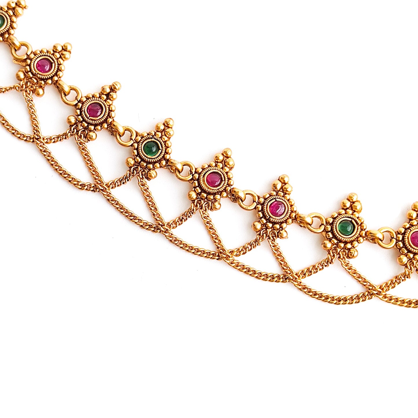 Designer gold anklets