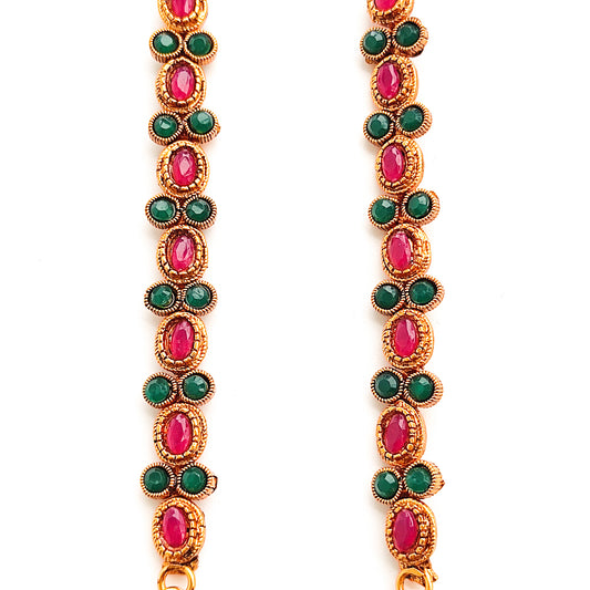 traditional straight ear chains or maatil