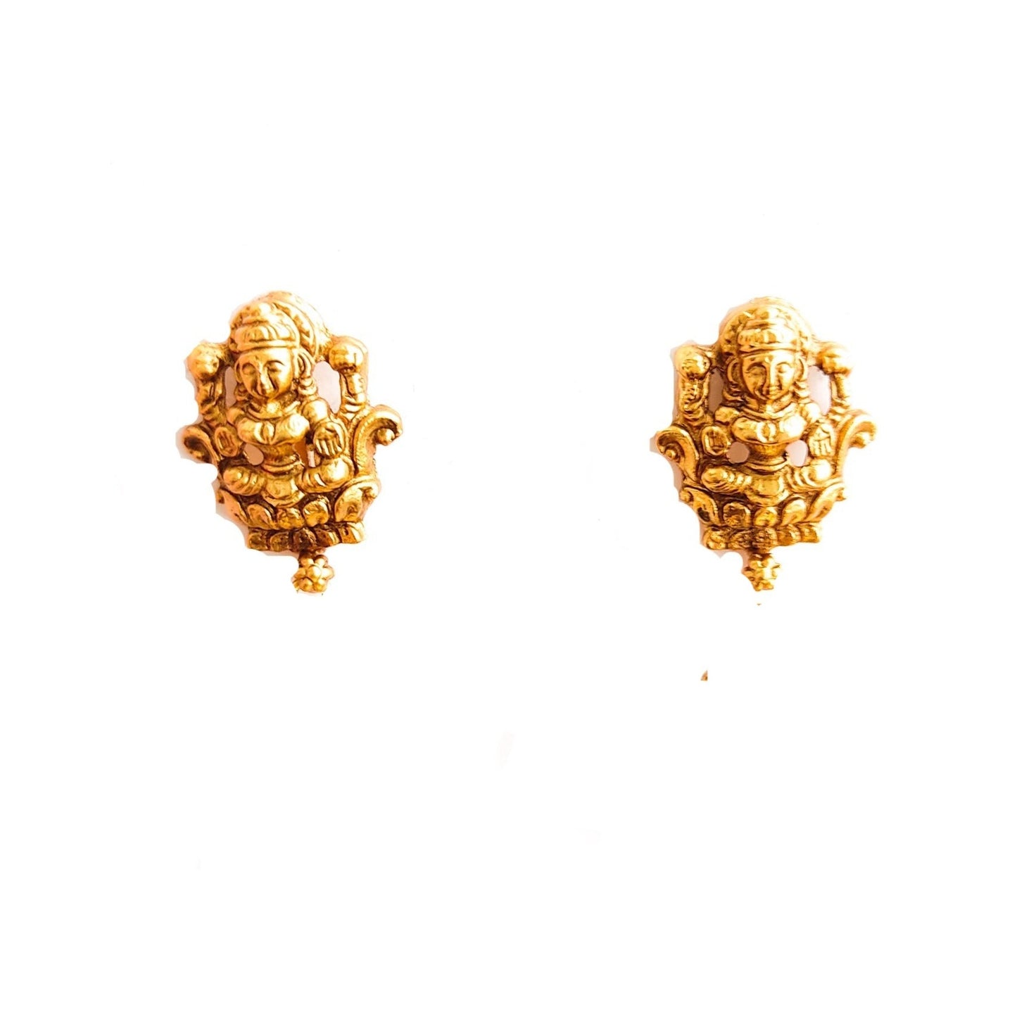 Heavy bridal pearl necklace with lakshmi motifs