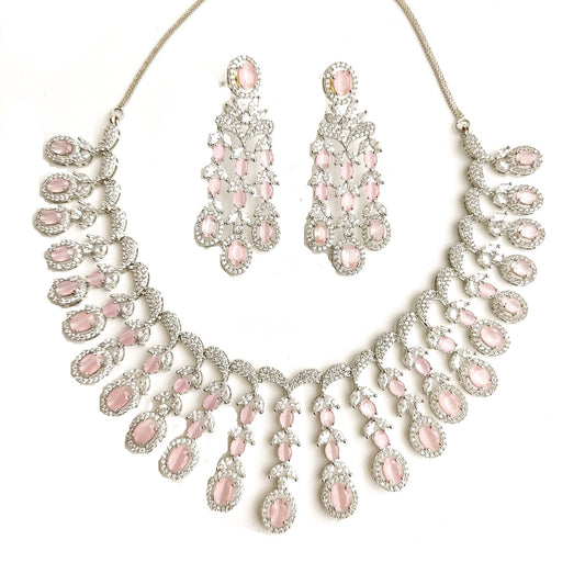 Pink necklace set