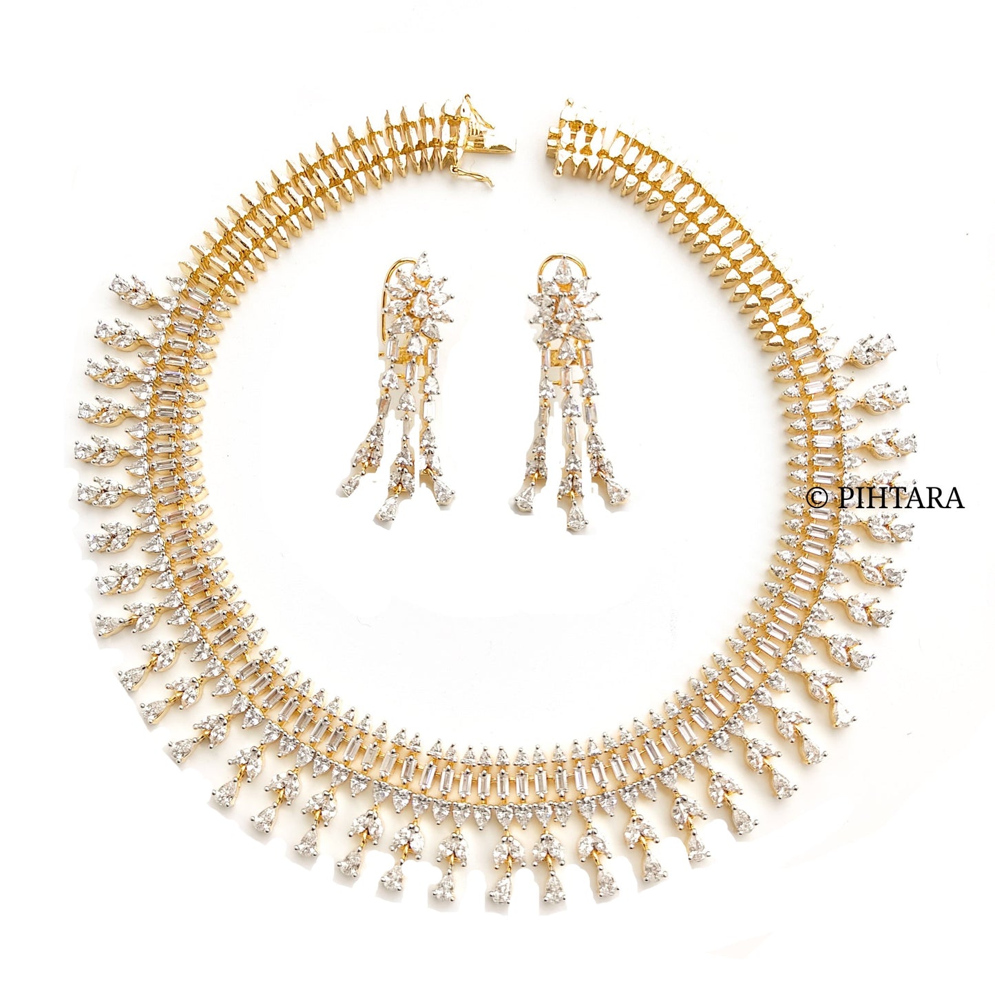 american diamond necklace set
