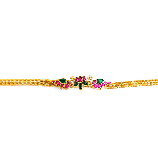Simple Jadau kundan gold choker