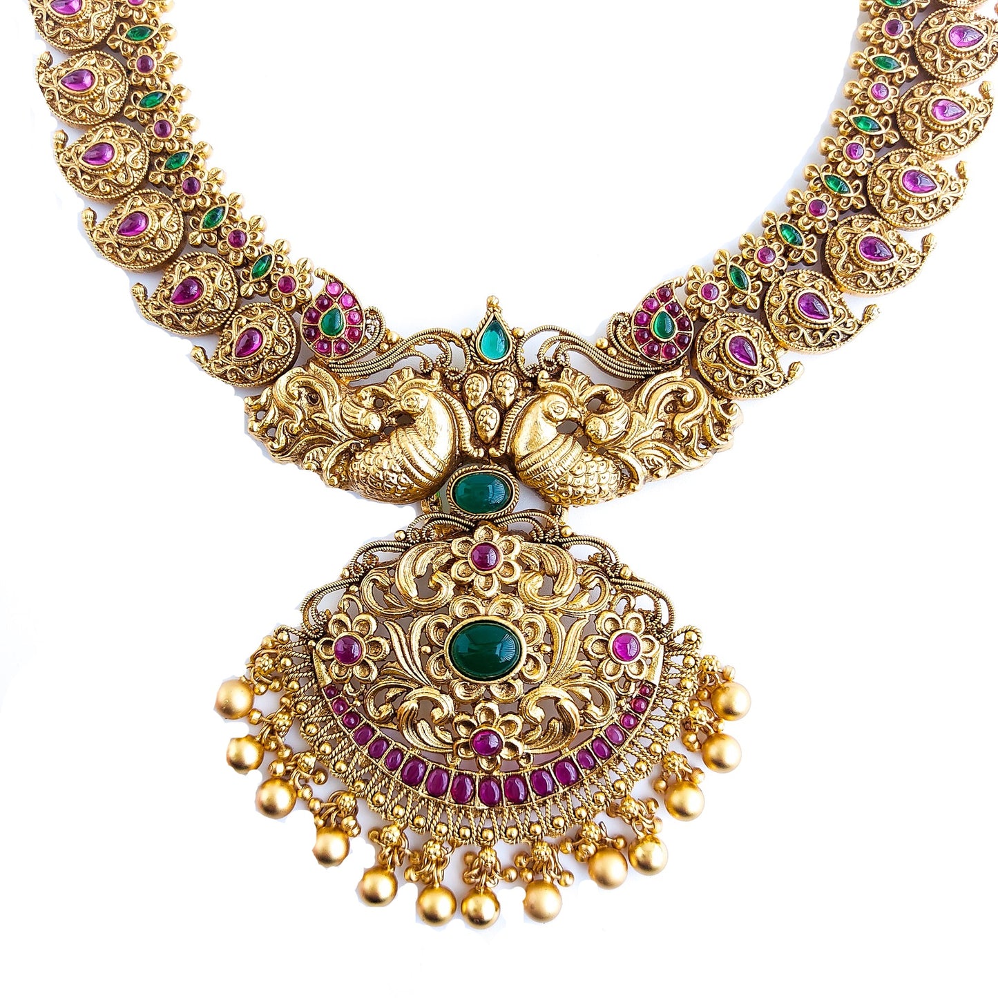 Antique gold bridal set