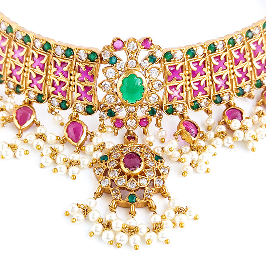 guttapusalu choker set southindian style