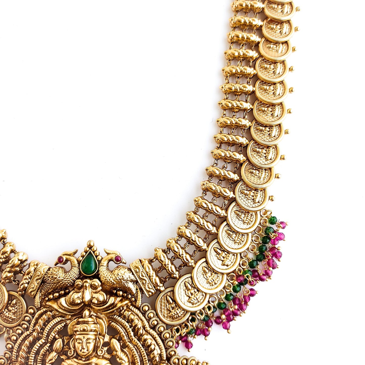 kaasu haaram with lakshmi pendant