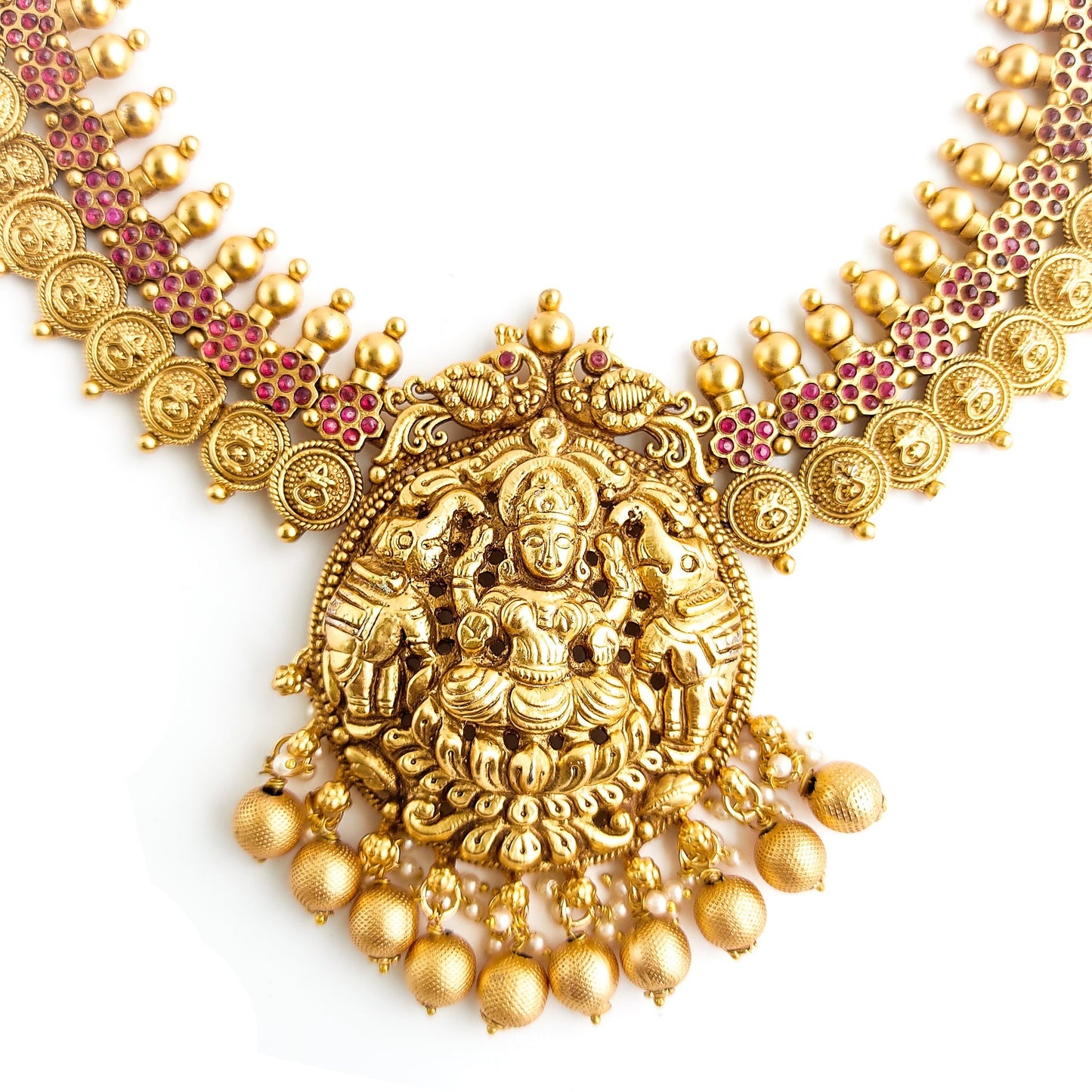Antique gold temple jewellery