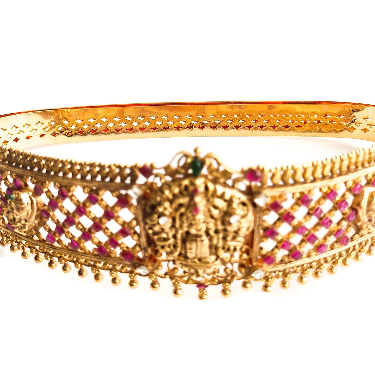 Designer gold bridal jadau kundan hip belt for sarees with price