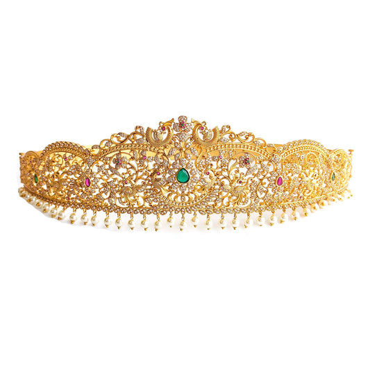 White stone bridal hip belt and waist belt for sarees with price