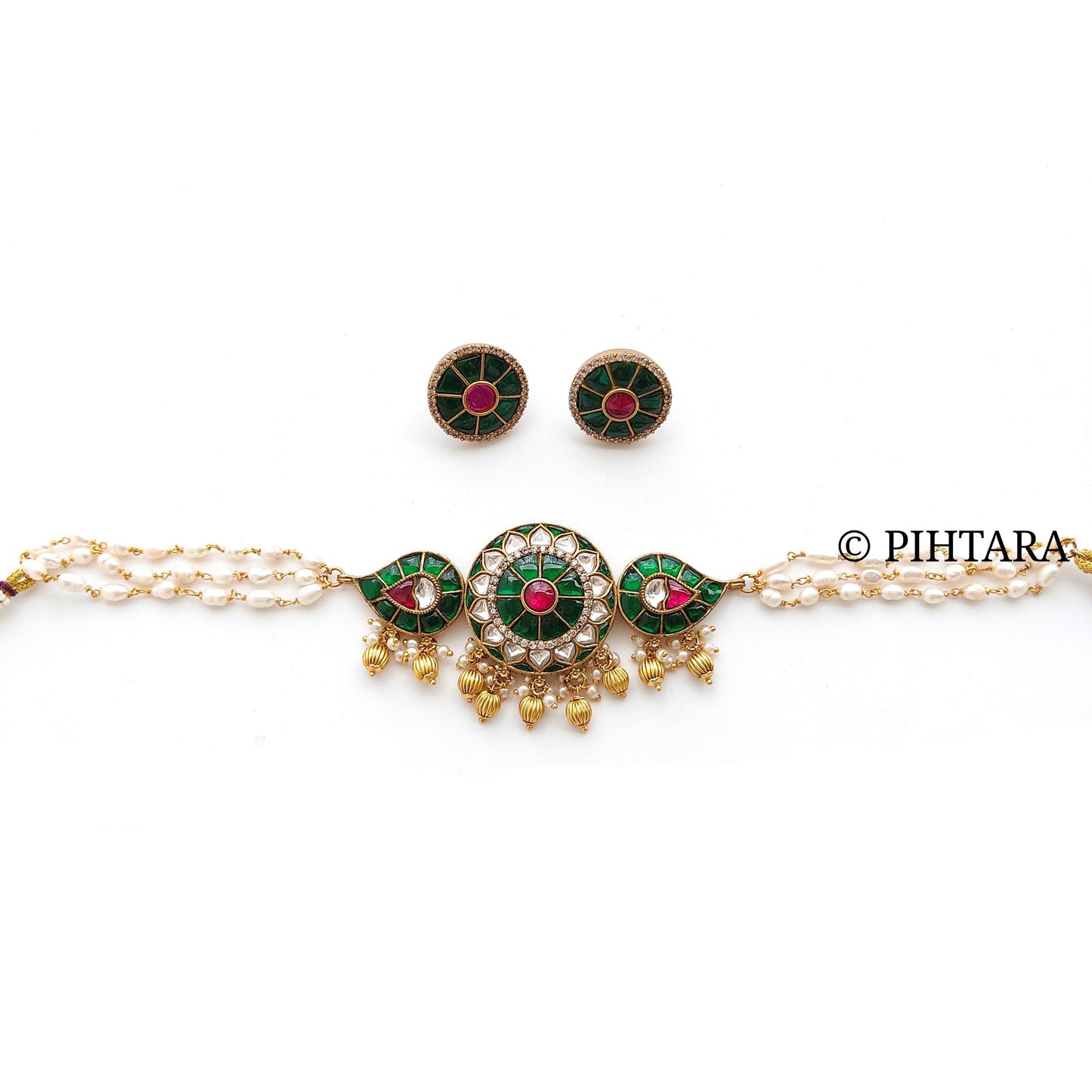 jadau kundan choker set