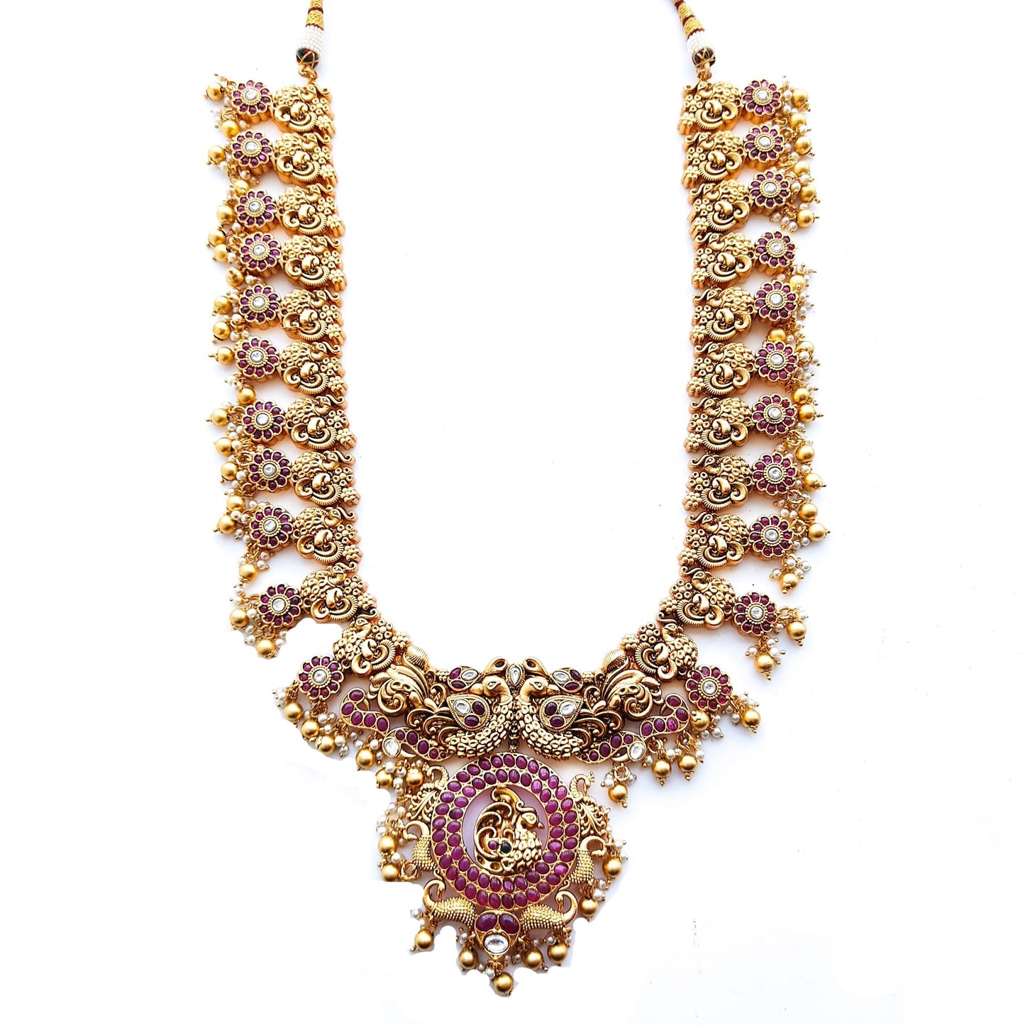 antique long necklaces wedding jewellery