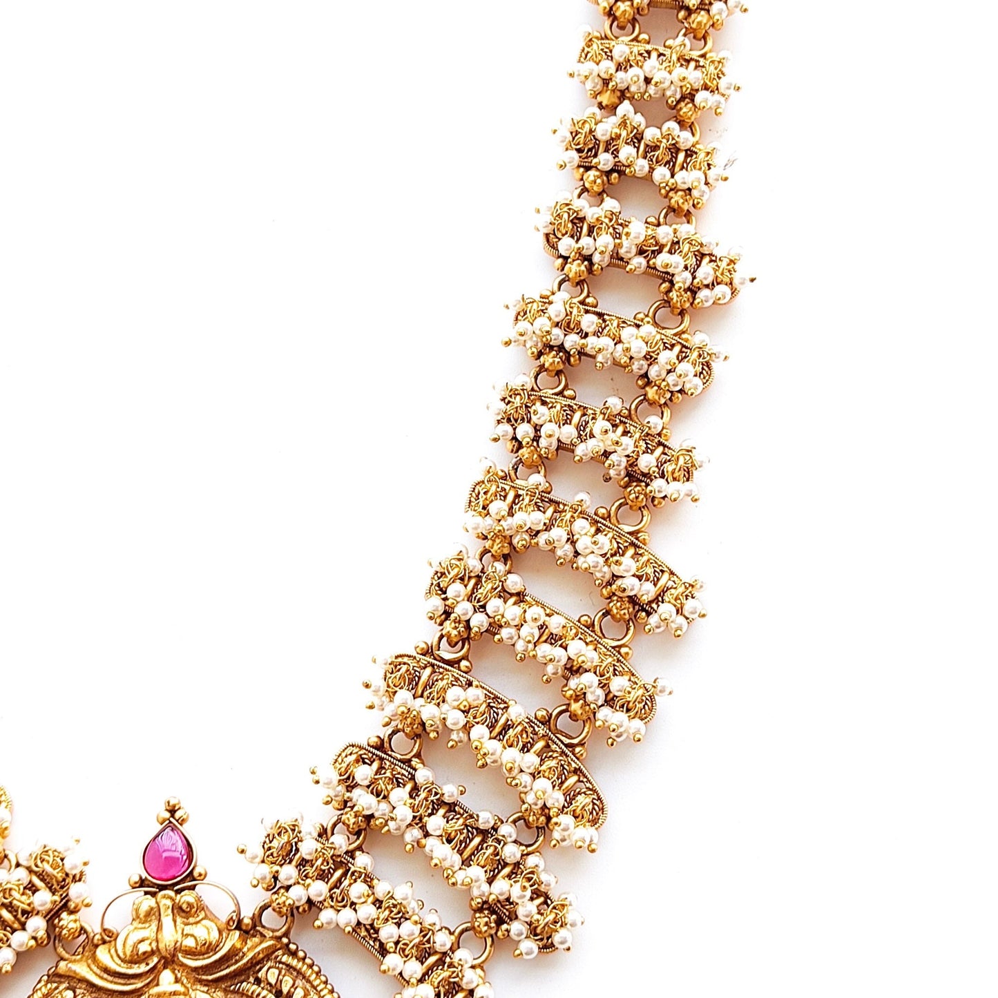 long pearl haar set