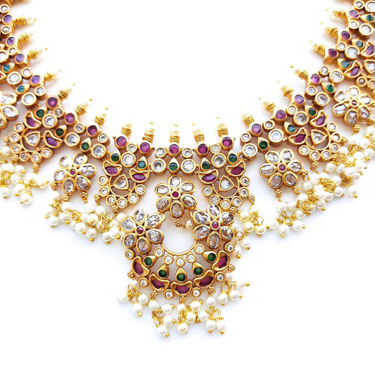 guttapussalu long necklace set