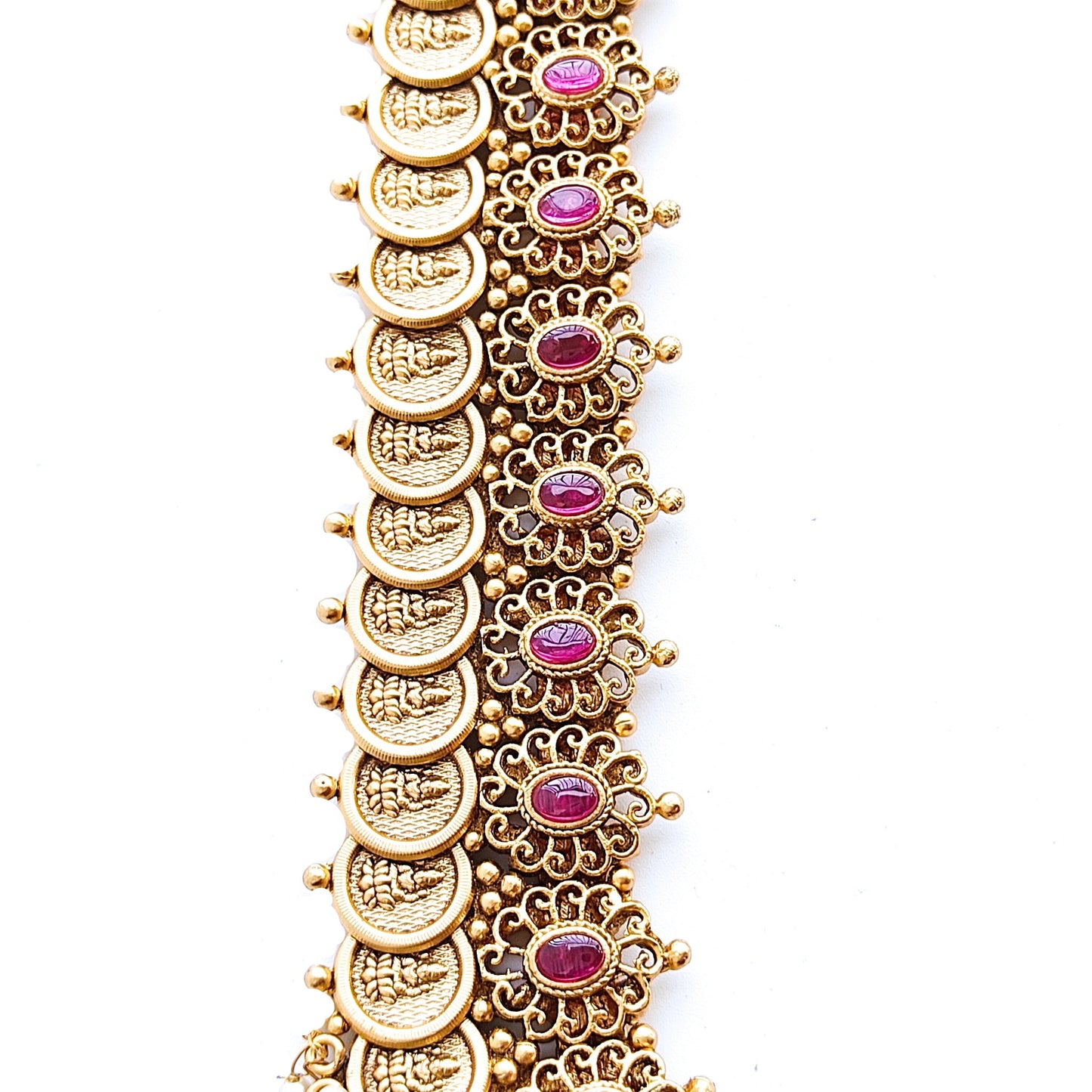 antique long necklace, temple jewellery