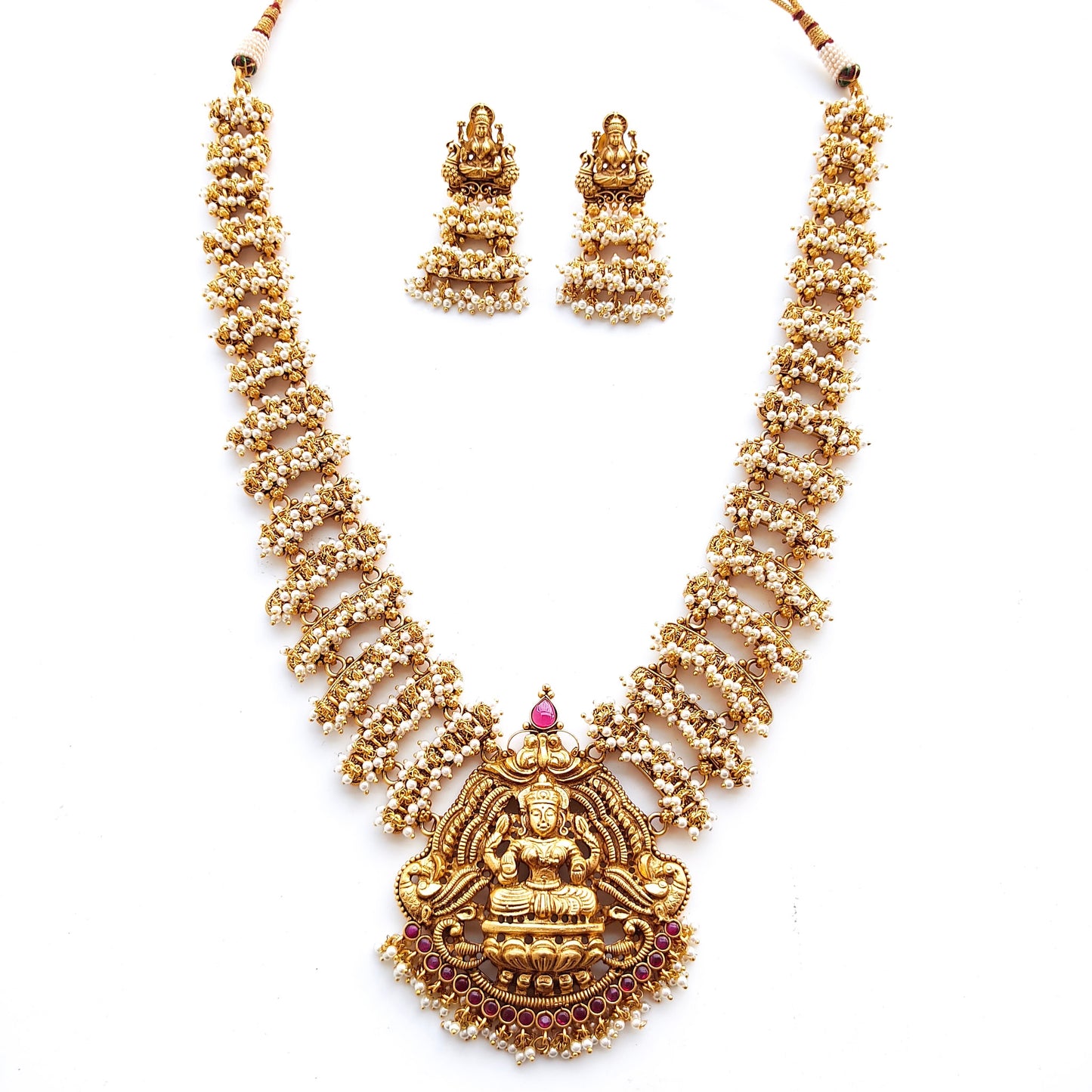 long pearl haar set