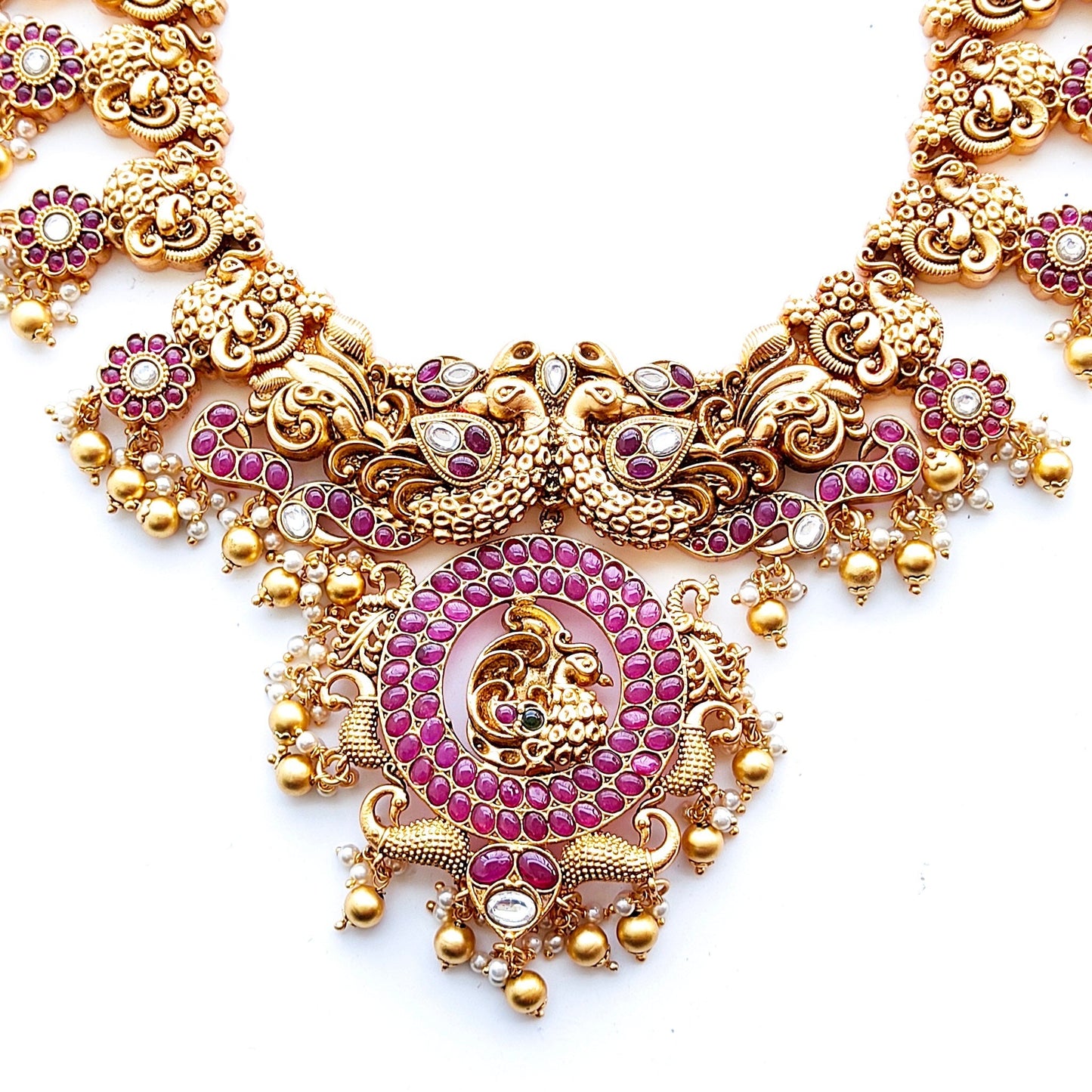 antique long necklaces wedding jewellery