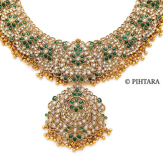 kundan bridal long necklace