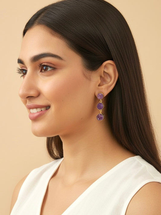 Amethyst earrings