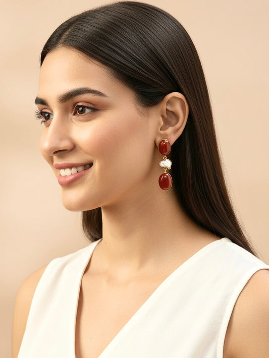 Carnelian earrings