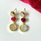 Moonstone Ruby earrings