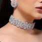 Artificial diamond choker set for women online