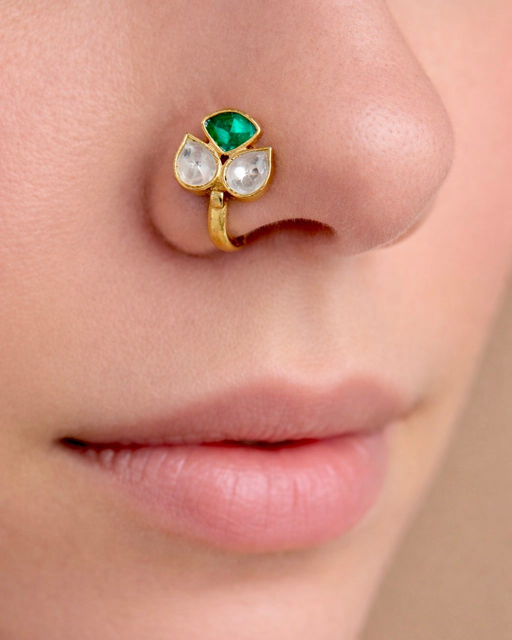 Kundan Nose Pin - PK003NP22
