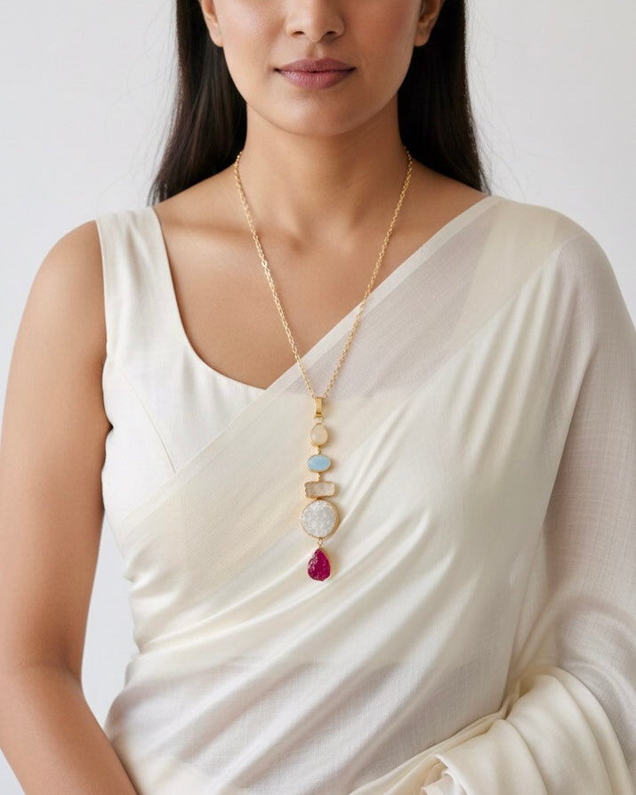Statement Natural Stone pendants