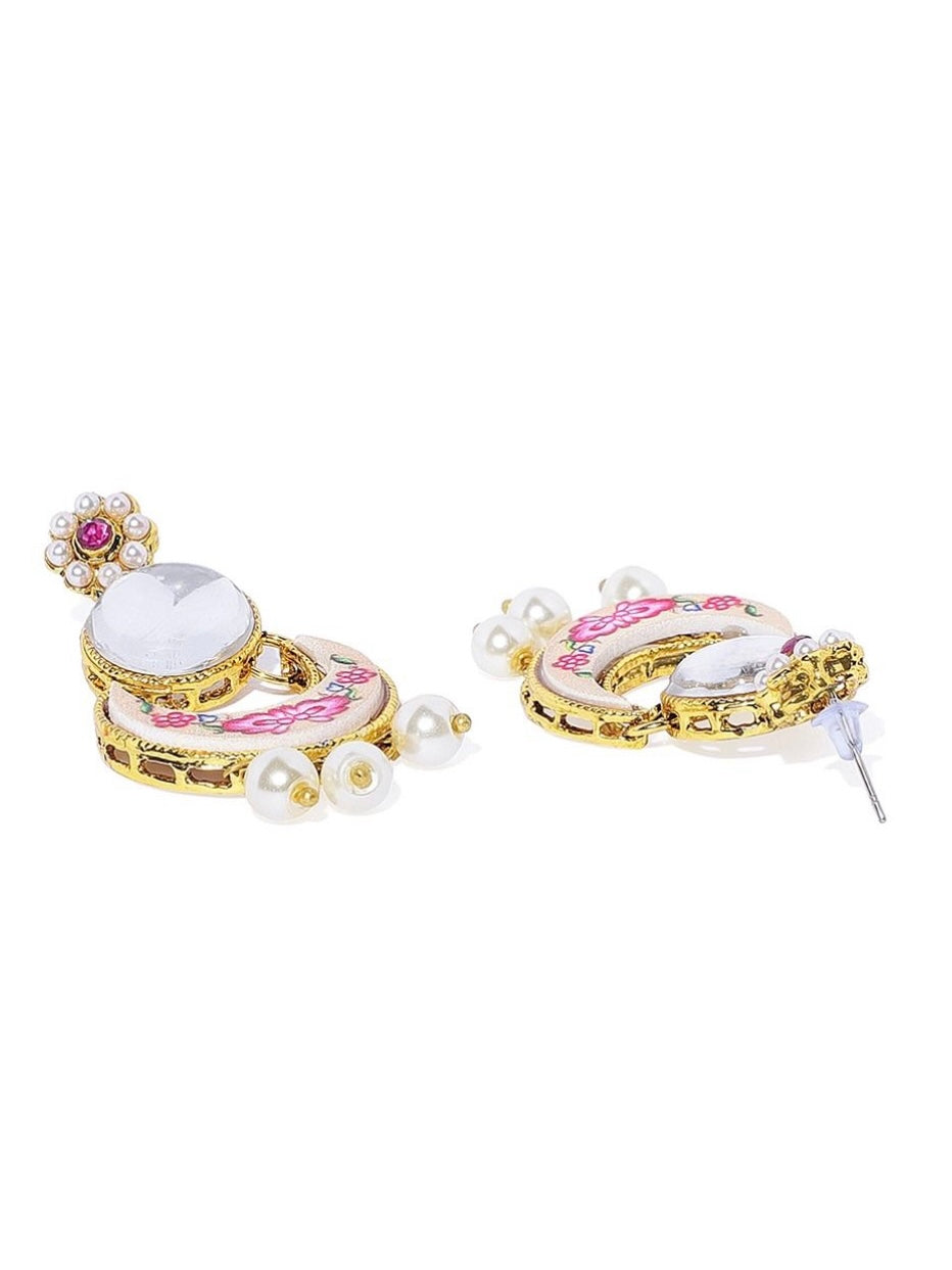 Pink Meenakari Set