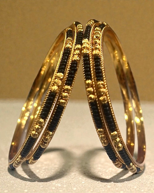black beads bangles for women online