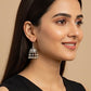 Silver-plated jhumkas