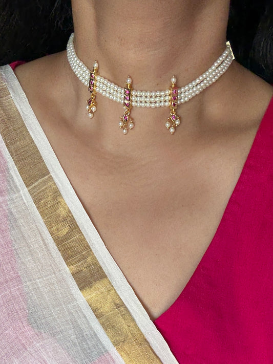 Pearl Choker Set