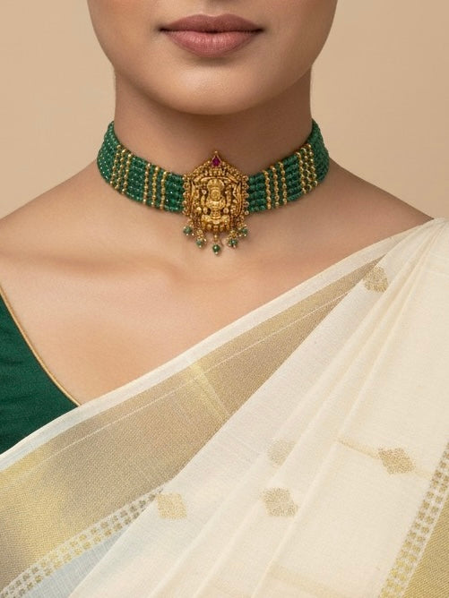 Green choker - PA052C24