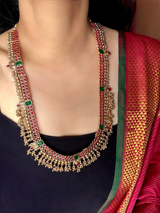 Red Stone Necklace Set