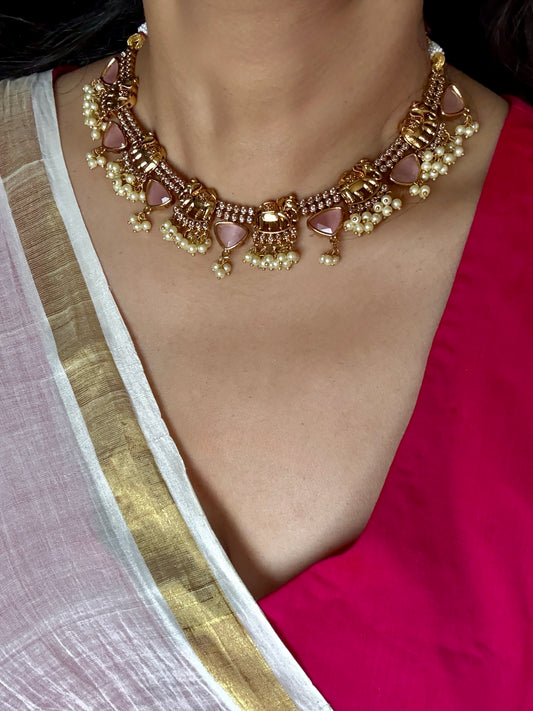 Pink Necklace Set - PA180N25