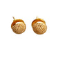 Gold-plated ear studs for women and girls