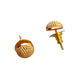 Gold-plated ear studs for women and girls
