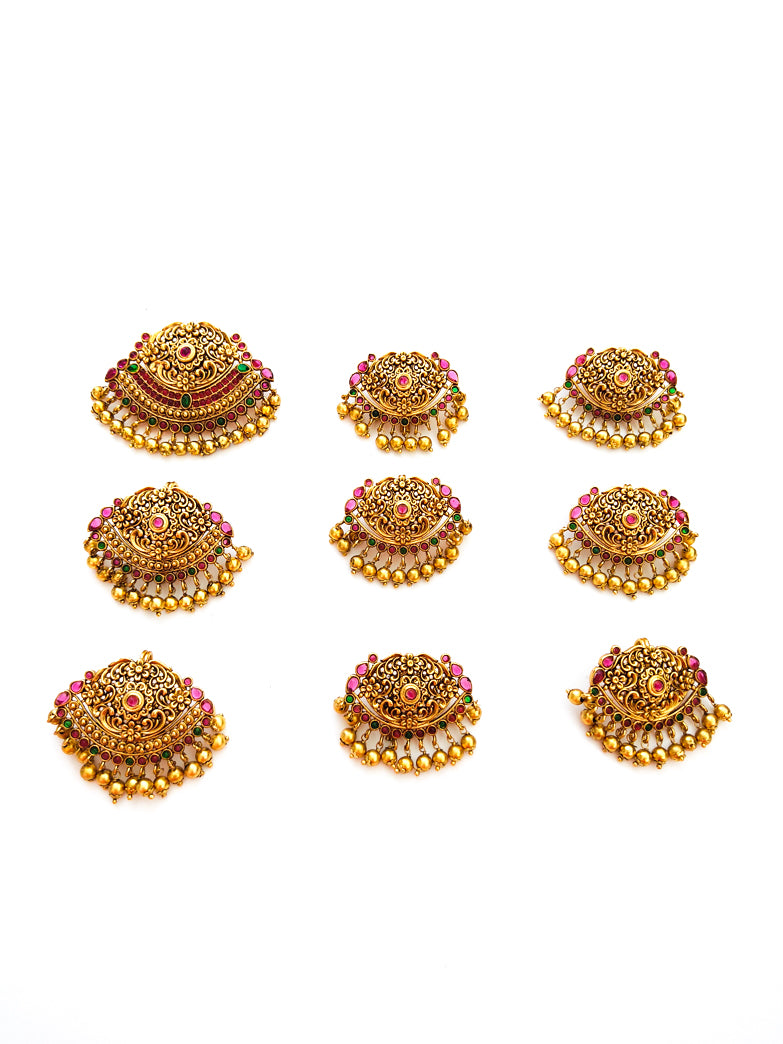 Antique hair  braid accessories - jadai