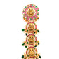 Short antique gold jadai for short stylized braid hair style