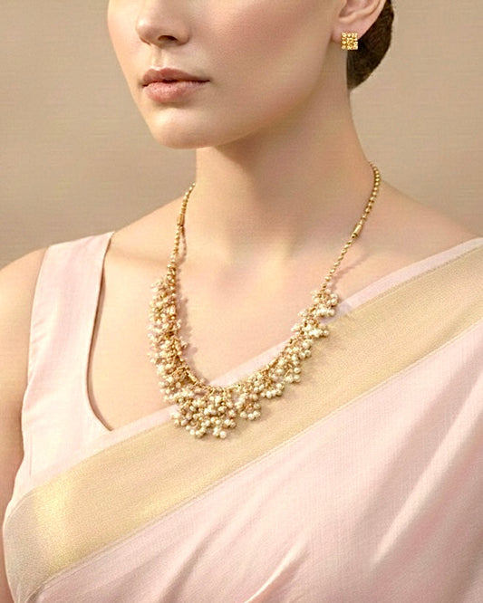 Pearl Necklace Set - PA210N25