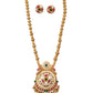 Jadau kundan pendant long necklace jewellery set for women