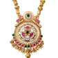 Jadau kundan pendant long necklace jewellery set for women