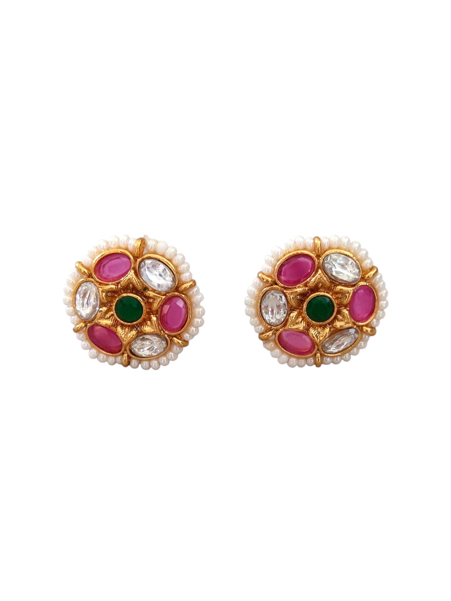 Jadau kundan pendant long necklace jewellery set for women